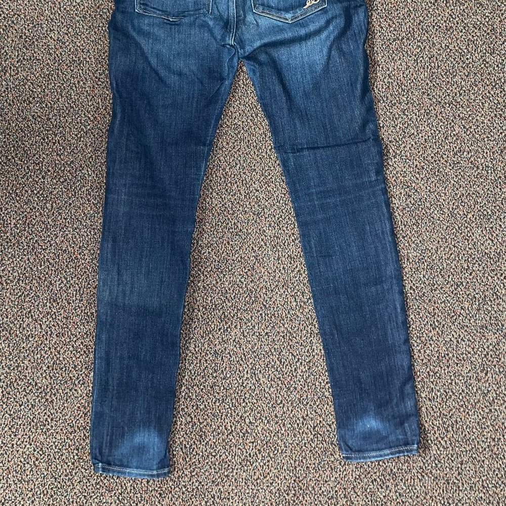 Express Mid Rise Legging Skinny Jean Ripped - Picture 4 of 4